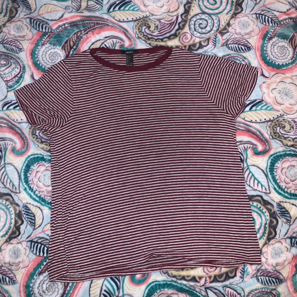forever 21 soft striped tee